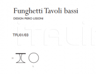 Столик Funghetti tavoli bassi Glas italia