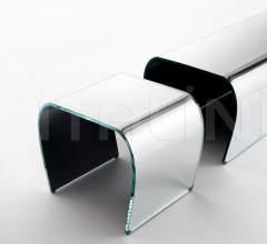 Итальянские Пуфы - Пуф Bent Glass Bench - Bent Glass Stool фабрика Glas italia