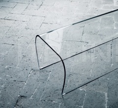 Итальянские Пуфы - Пуф Bent Glass Bench - Bent Glass Stool фабрика Glas italia