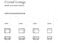 Кресло Crystal Lounge Glas italia