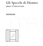 Настенное зеркало Gli Specchi di Dioniso 3 Glas italia