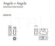 Ваза Angelo e Angela Glas italia