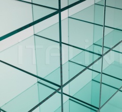 Итальянские Стеллажи - Книжный стеллаж Glass Shelves #1 (1976) фабрика Glas italia