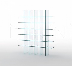 Итальянские Стеллажи - Книжный стеллаж Glass Shelves #1 (1976) фабрика Glas italia