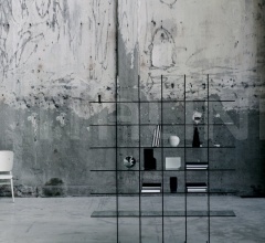 Итальянские Стеллажи - Книжный стеллаж Glass Shelves #1 (1976) фабрика Glas italia