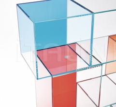 Итальянские Стеллажи - Книжный стеллаж Quantum фабрика Glas italia