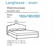 Кровать Domino Rigo Salotti