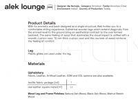 Кресло Alek Lounge B&T Design
