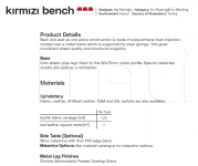 Система сидений Kırmızı Bench B&T Design