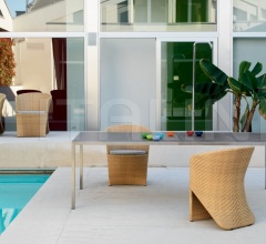 Стул с подлокотниками Marine dining chair фабрика Bonacina