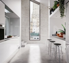 Кухня SPACE PROFILE-C – GLOSSY WHITE LACQUER Кухня SPACE PROFILE-C – GLOSSY WHITE LACQUER фабрика GD Arredamenti