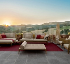 Пуф CRUISE TEAK 150×150 POUF фабрика Talenti