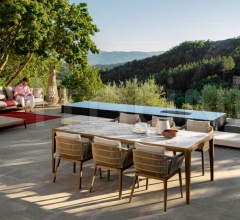 Стул с подлокотниками CRUISE TEAK DINING CHAIR Стул с подлокотниками CRUISE TEAK DINING CHAIR фабрика Talenti