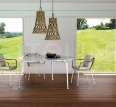 Стол обеденный CRUISE ALU D150 ROUND DINING TABLE фабрика Talenti