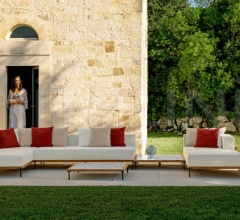 Модульный диван CLEO TEAK MODULAR SOFA Модульный диван CLEO TEAK MODULAR SOFA фабрика Talenti