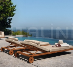 Шезлонг CLEO TEAK SUNBED фабрика Talenti