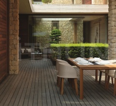 Стол обеденный CLEO TEAK IROKO 220×100 DINING TABLE фабрика Talenti