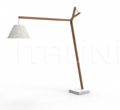 Итальянские Уличные светильники - Напольный светильник CLEO TEAK FLOOR LAMP фабрика Talenti