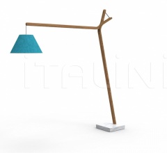 Итальянские Уличные светильники - Напольный светильник CLEO TEAK FLOOR LAMP фабрика Talenti