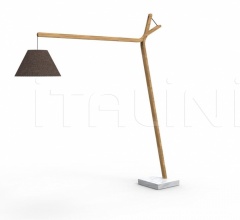 Итальянские Уличные светильники - Напольный светильник CLEO TEAK FLOOR LAMP фабрика Talenti