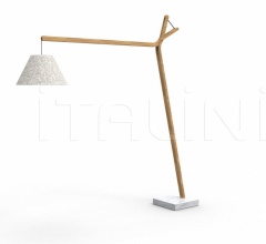 Итальянские Уличные светильники - Напольный светильник CLEO TEAK FLOOR LAMP фабрика Talenti