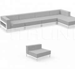 Модульный диван CLEO ALU MODULAR SOFA Модульный диван CLEO ALU MODULAR SOFA фабрика Talenti