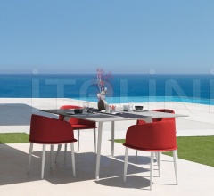 Стул CLEO ALU PADDED TUB CHAIR Стул CLEO ALU PADDED TUB CHAIR фабрика Talenti