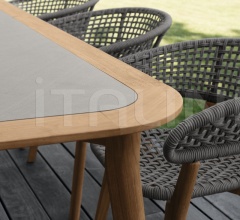 Стол обеденный MOON//TEAK 200×100 DINING TABLE Стол обеденный MOON//TEAK 200×100 DINING TABLE фабрика Talenti