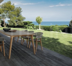 Стол обеденный MOON//TEAK 260×110 DINING TABLE Стол обеденный MOON//TEAK 260×110 DINING TABLE фабрика Talenti