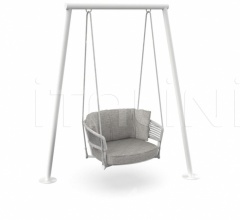Кресло MOON//ALU SWING ARMCHAIR Кресло MOON//ALU SWING ARMCHAIR фабрика Talenti