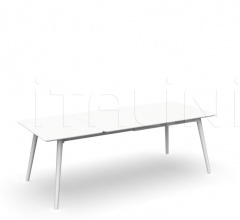Стол обеденный MOON//ALU 160/215×90 EXTENDIBLE DINING TABLE Стол обеденный MOON//ALU 160/215×90 EXTENDIBLE DINING TABLE фабрика Talenti