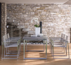 Стол обеденный ESSENCE 220×102 STAINLESS STEEL TABLE Стол обеденный ESSENCE 220×102 STAINLESS STEEL TABLE фабрика Talenti