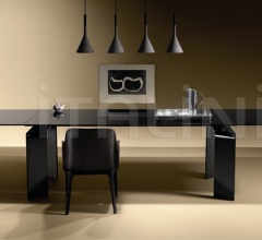 Раздвижной стол ray plus black Раздвижной стол ray plus black фабрика Fiam