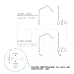 Настенный светильник FLEXILED AP L90 STEEL Contardi
