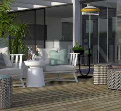 Итальянские Уличные светильники - Напольный светильник CALYPSO + FL TABLE GUADALUPE OUTDOOR фабрика Contardi