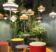 Итальянские Уличные светильники - Напольный светильник CALYPSO + FL TABLE GUADALUPE OUTDOOR фабрика Contardi