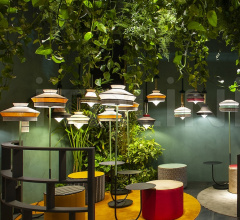 Итальянские Уличные светильники - Напольный светильник CALYPSO + FL TABLE GUADALUPE OUTDOOR фабрика Contardi