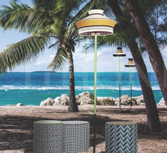 Итальянские Уличные светильники - Напольный светильник CALYPSO FL OUTDOOR фабрика Contardi