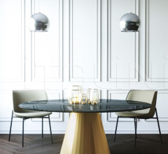 Итальянские Столы обеденные - Стол обеденный Dorico Итальянские Столы обеденные - Стол обеденный Dorico фабрика Domitalia