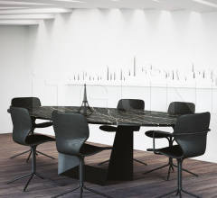 Итальянские Столы обеденные - Стол обеденный Trophy-OV Итальянские Столы обеденные - Стол обеденный Trophy-OV фабрика Domitalia