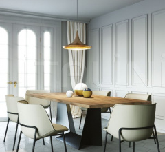 Итальянские Столы обеденные - Стол обеденный Trophy-F Итальянские Столы обеденные - Стол обеденный Trophy-F фабрика Domitalia