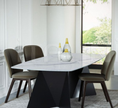 Итальянские Столы обеденные - Стол обеденный Euclide-BO Итальянские Столы обеденные - Стол обеденный Euclide-BO фабрика Domitalia