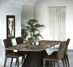 Итальянские Столы обеденные - Стол обеденный Tuile-BO Итальянские Столы обеденные - Стол обеденный Tuile-BO фабрика Domitalia