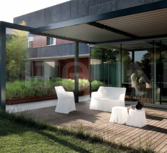 Итальянские Уличная мебель - Стул с подлокотниками Phantom-P фабрика Domitalia