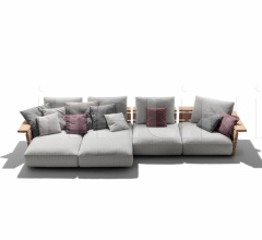 Итальянские Уличная мебель - Модульный диван Ontario фабрика Flexform