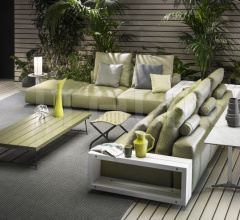 Итальянские Уличная мебель - Модульный диван Grandemare Outdoor фабрика Flexform