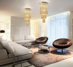 Итальянские Потолочные светильники - Потолочный светильник 825F/P Итальянские Потолочные светильники - Потолочный светильник 825F/P фабрика Glass&Glass