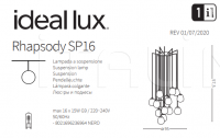 Подвесной светильник RHAPSODY SP16 Ideal Lux
