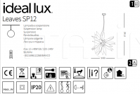 Подвесной светильник LEAVES SP12 Ideal Lux