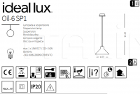 Подвесной светильник OIL-6 SP1 Ideal Lux
